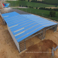 WZH cheap fire proof warehouse thermal insulation industrial steel structure plant workroom with color roofing sheet